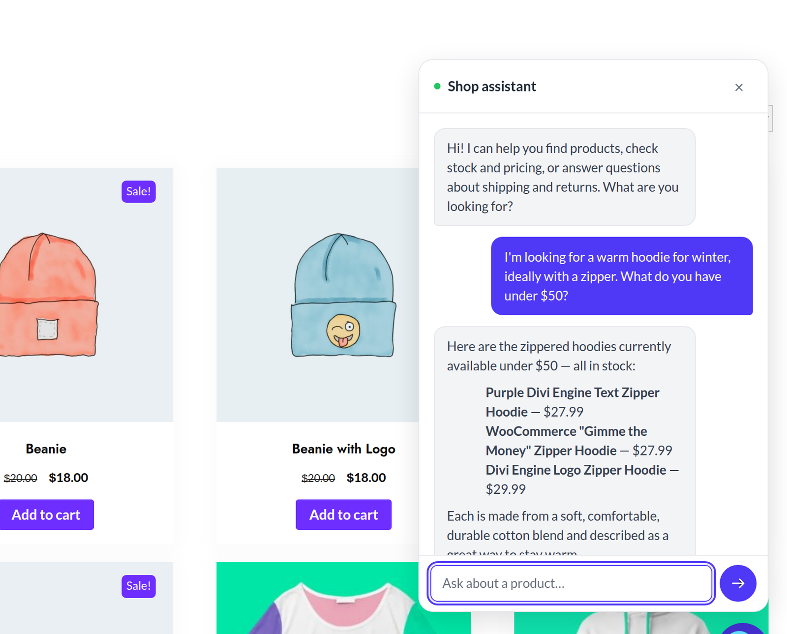 Woo AI Product Recommender — official website image
